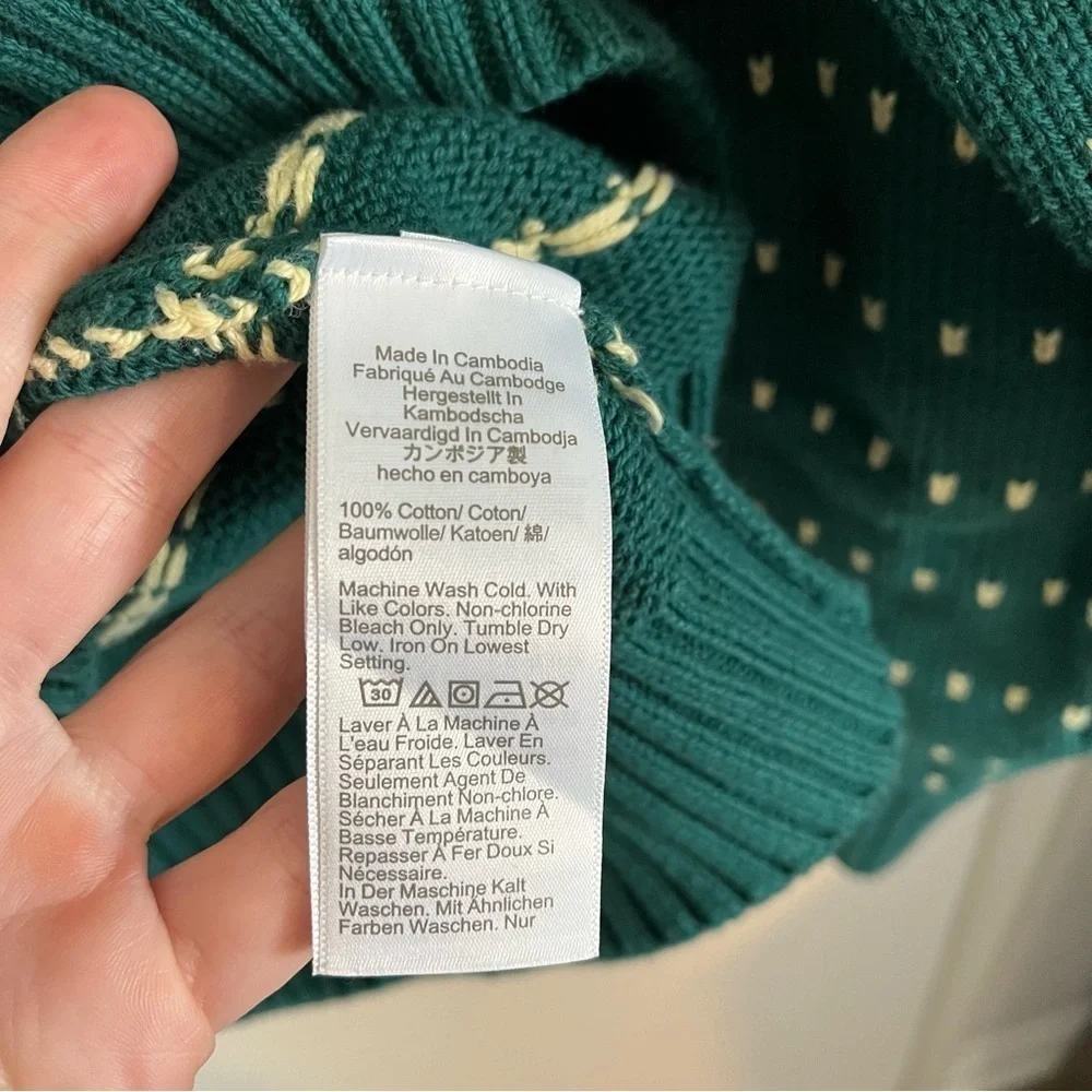 J. CREW Heritage Cotton Crewneck Sweater in‎ Bird's-Eye Stitch BN491 SP23